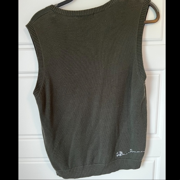 Cottage Cove Cat-Print Knit Sweater Vest - Picture 2 of 3